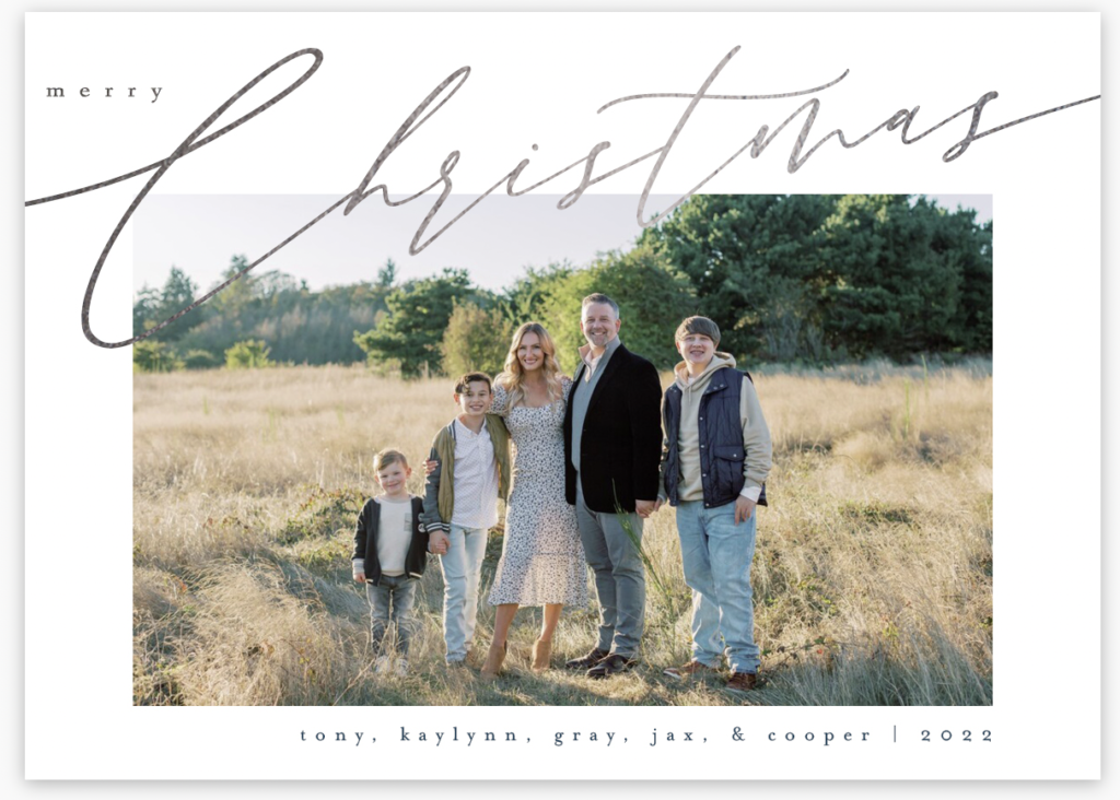 christmas blended family