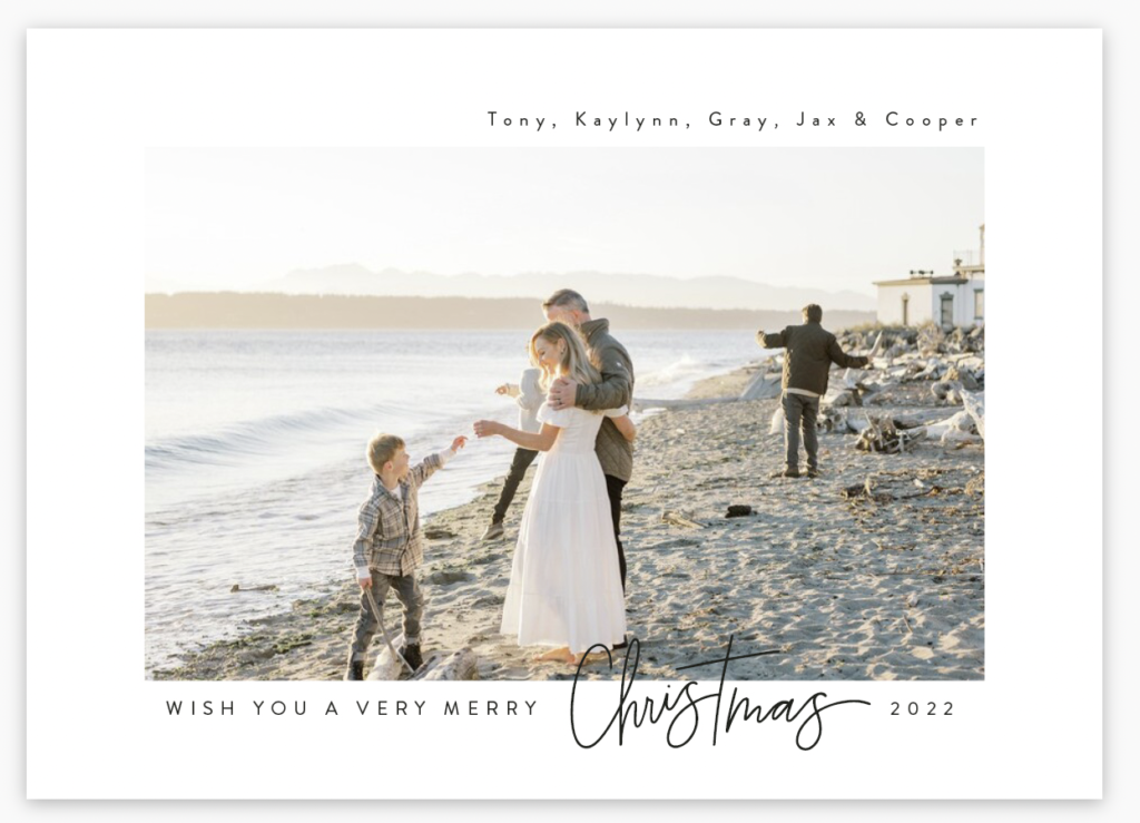 holiday cards blended family 